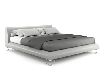 ADD_LOOK - Upholstered leather double bed by i 4 Mariani - view 2